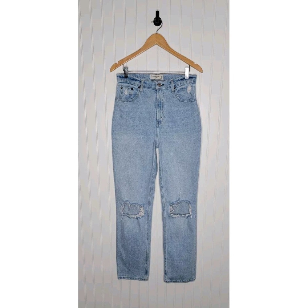 Abercrombie & Fitch The 90's Straight Ultra High Rise Jeans Curve Love Size 28/6